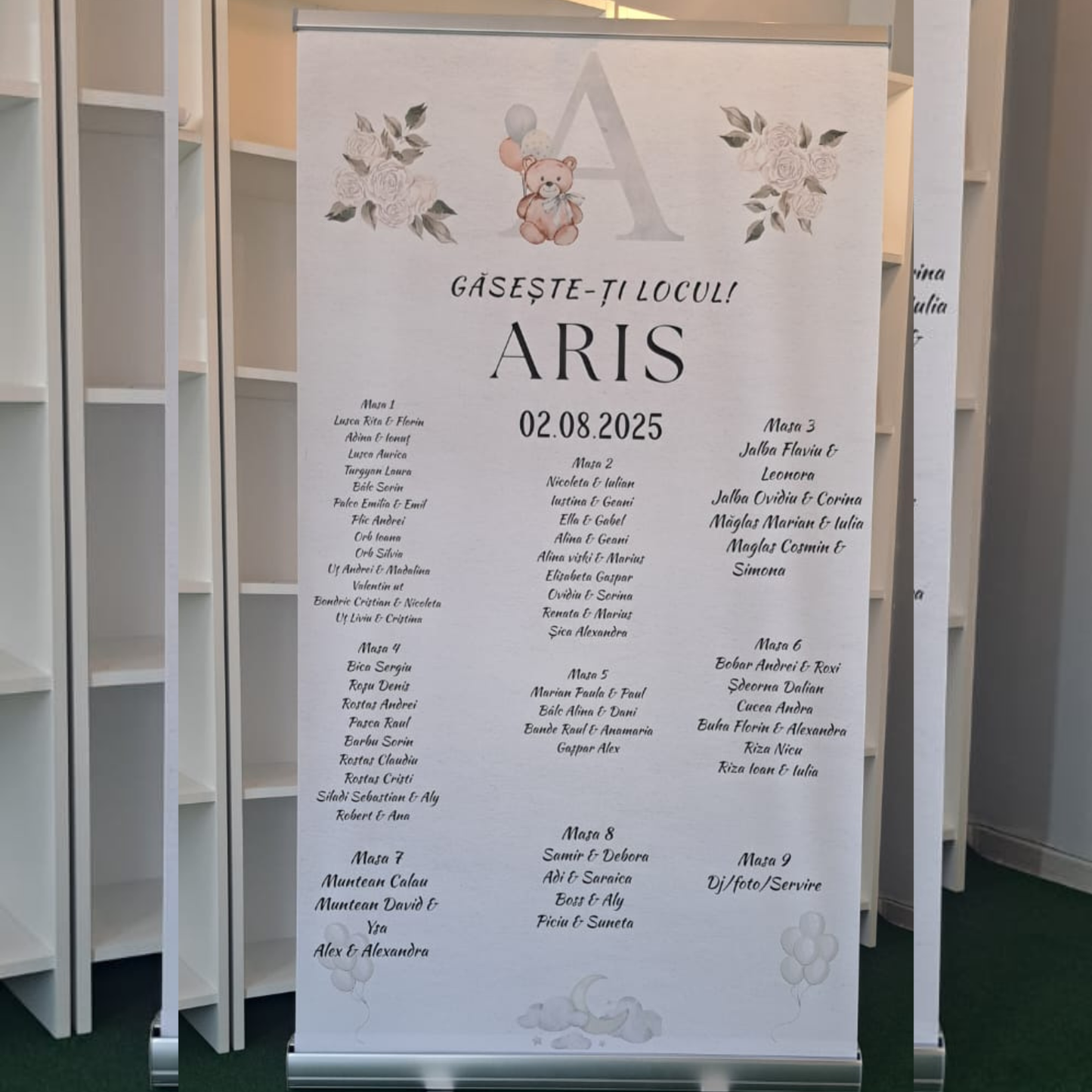 Opis lista de invitati- Roll up