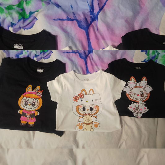 Set trei tricouri personalizate pentru copii